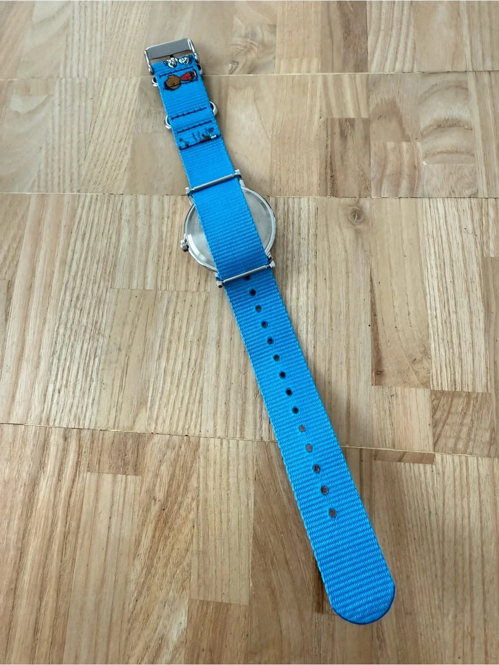 Timex peanuts weekender blue nylon strap watch NEW BATTERY